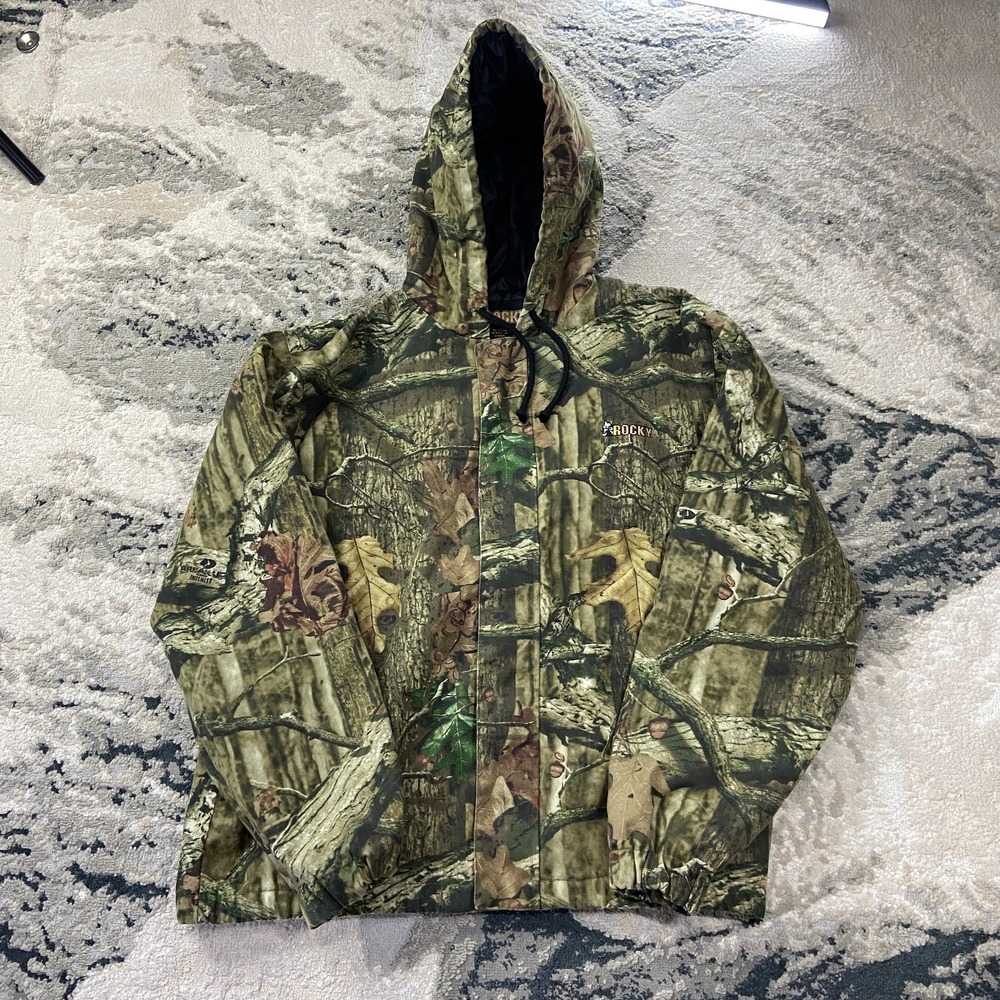 Rocky Hunting Jacket Mens Medium Multicolor Realtree Camouflage‎ Lined Full Zip